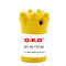38mm Yellow Color Small Rock Drill Bits , Hard Rock Drill Bits High Performance